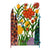 Bunte Metall-Schmetterling und Blumen Garten Sichtschutz | Brehn