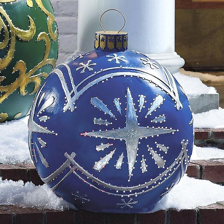 Brehn | Outdoor-Weihnachts-PVC-aufgeblasener dekorierter Ball
