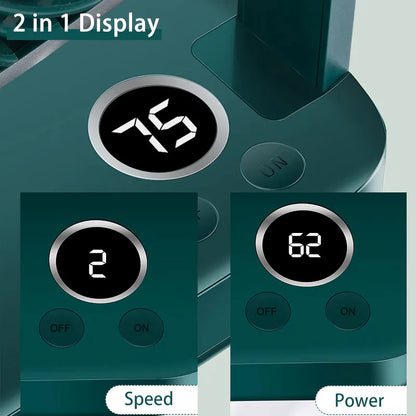 Kompakter wiederaufladbarer USB Tischventilator für Zuhause, Büro und im Freien | Brehn
