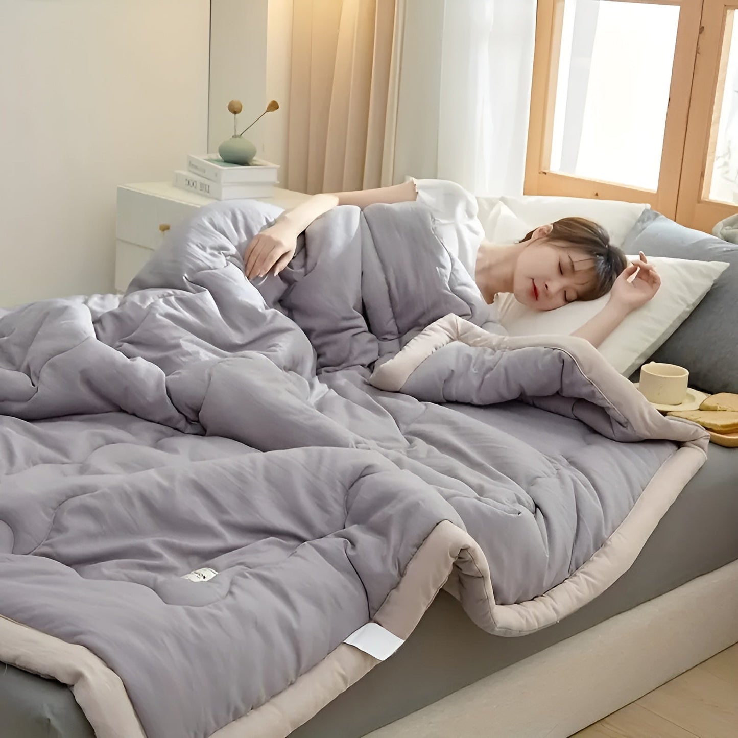 Leichte Sommerdecke – atmungsaktiv & vielseitig | Für Sofa, Bett & Reisen