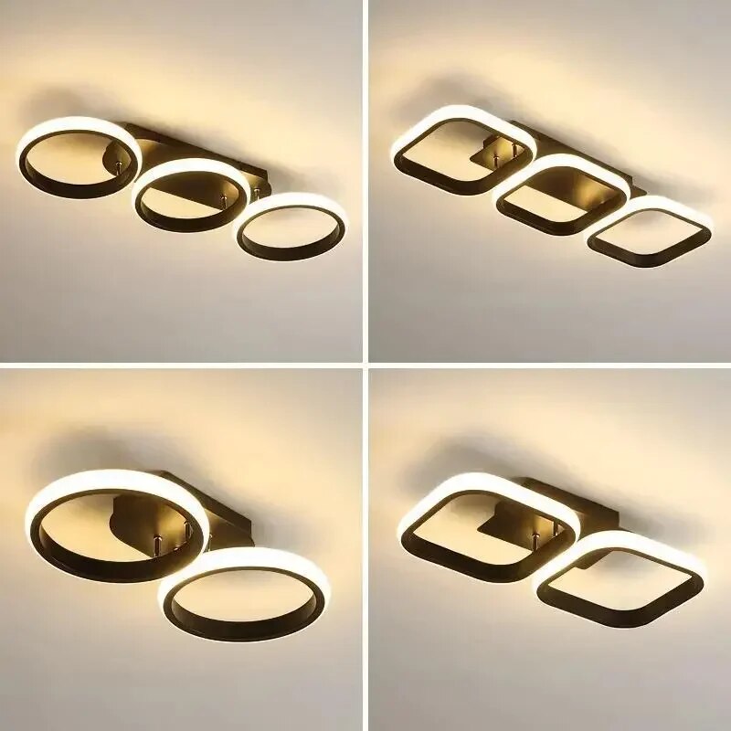 Moderner LED Ring-Kronleuchter – Minimalistische Deckenleuchte für Wohnzimmer und Essbereich | Brehn