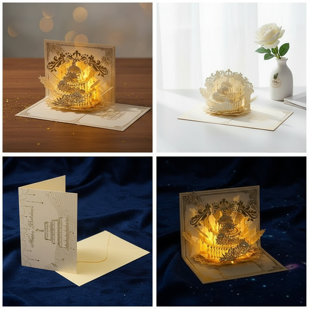 Brehn | Illuminierte Pop-Up-Geburtstagsgeschenkkarte