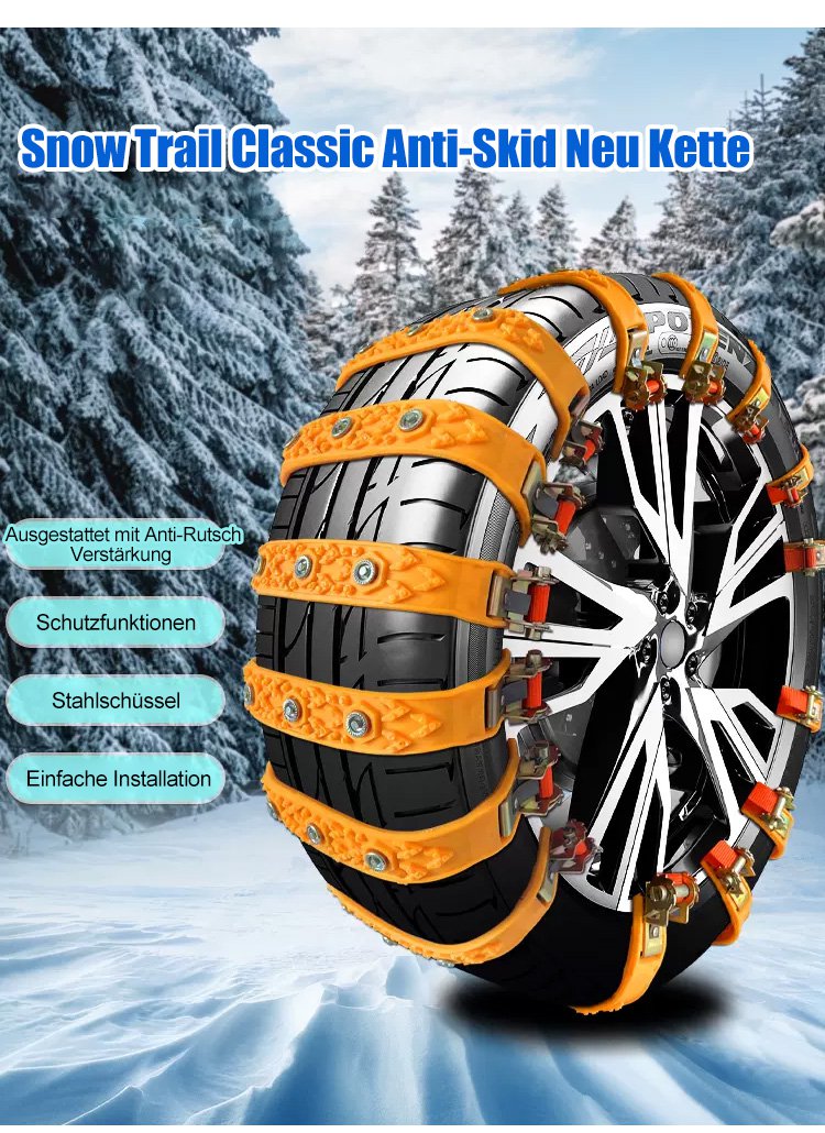 Rutschfeste Stahlkette | Ultimativer Autoschutz | Brehn
