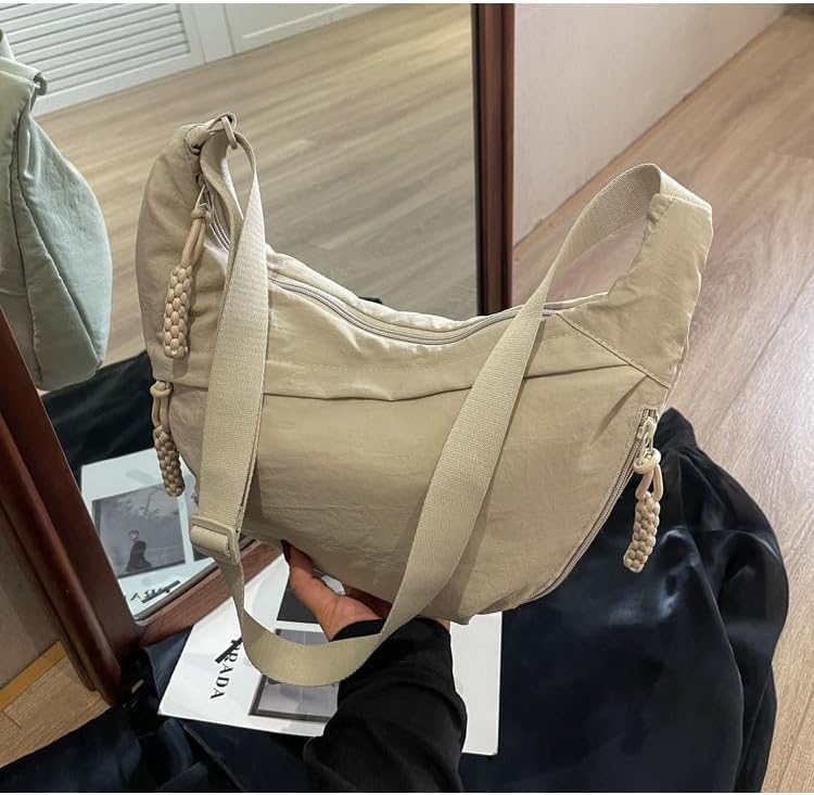 EVERCARRY – Nylon-Schultertasche mit intelligenten Fächern für den täglichen Gebrauch