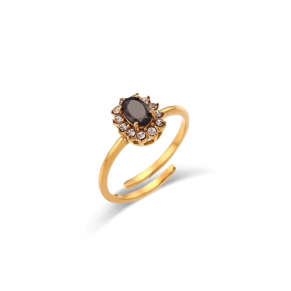 Brehn | Zierliche verstellbare ovale Diamantringe