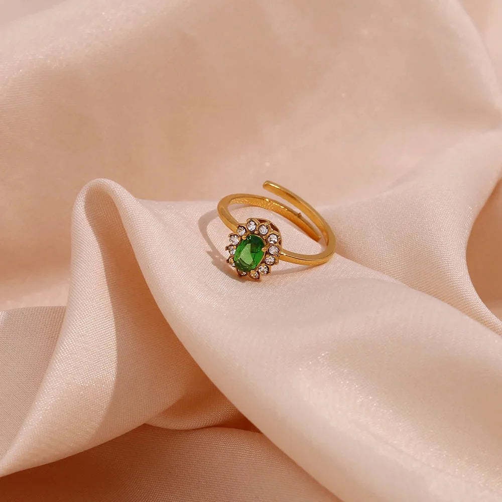 Brehn | Zierliche verstellbare ovale Diamantringe