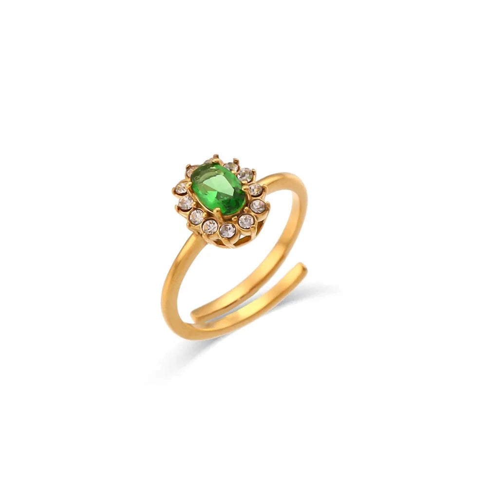 Brehn | Zierliche verstellbare ovale Diamantringe
