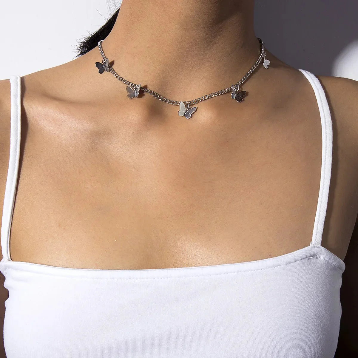 Brehn | Zarte Schmetterlings-Choker-Halskette
