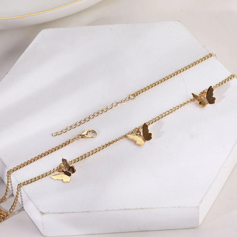 Brehn | Zarte Schmetterlings-Choker-Halskette
