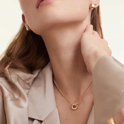 Brehn | Zartes kreisförmiges geschichtetes Liebes-Halsband