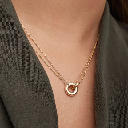 Brehn | Zartes kreisförmiges geschichtetes Liebes-Halsband