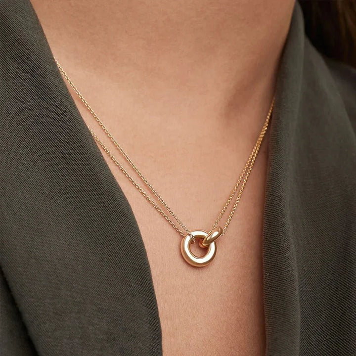 Brehn | Zartes kreisförmiges geschichtetes Liebes-Halsband