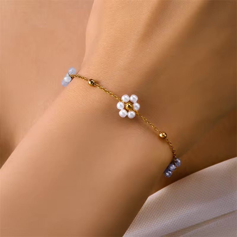 Brehn | Zarte Daisy Halskette & Armbänder