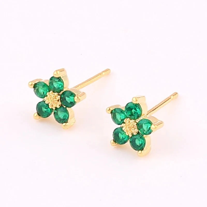 Brehn | Zarte diamantene Blumenarmbänder und Ohrringe