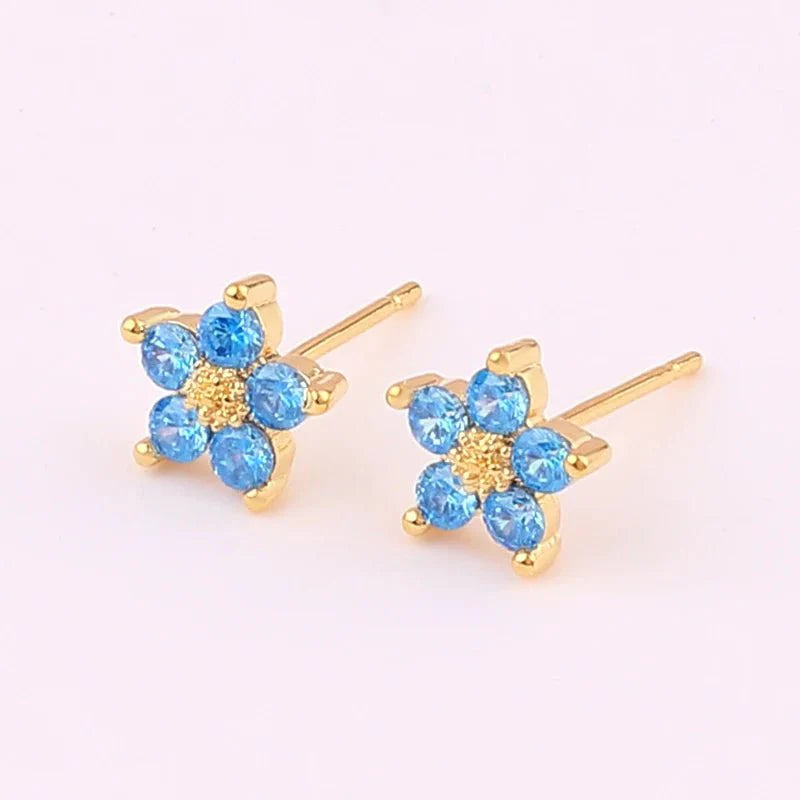Brehn | Zarte diamantene Blumenarmbänder und Ohrringe