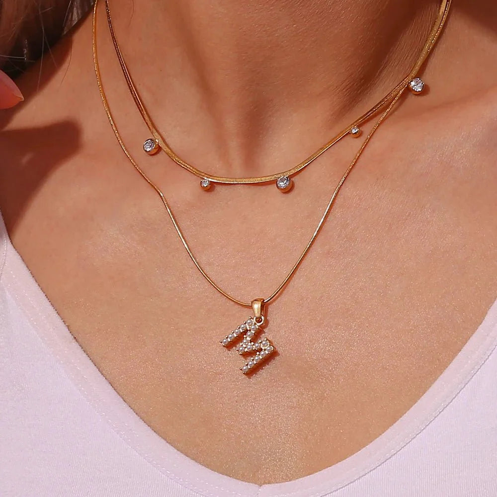 Brehn | Zarte Diamant-Herringsbone-Choker-Halskette