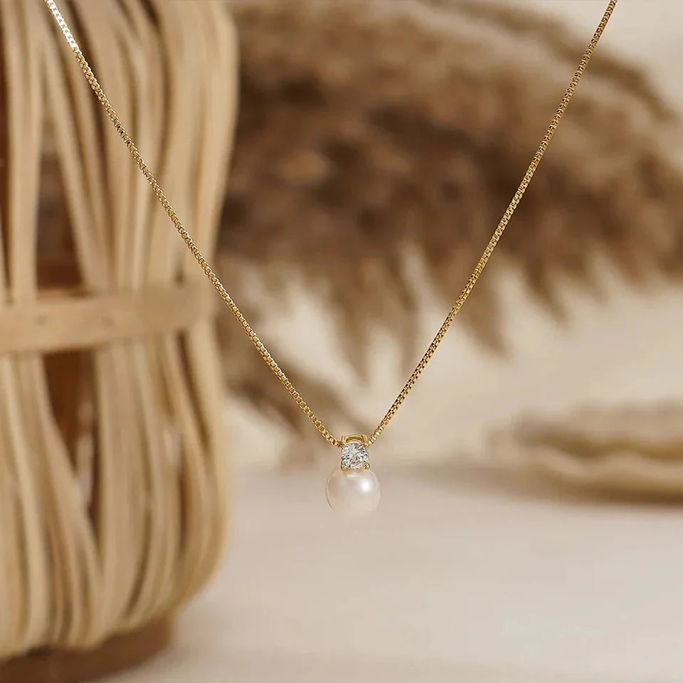 Brehn | Zartes Diamantperlen-Halskette