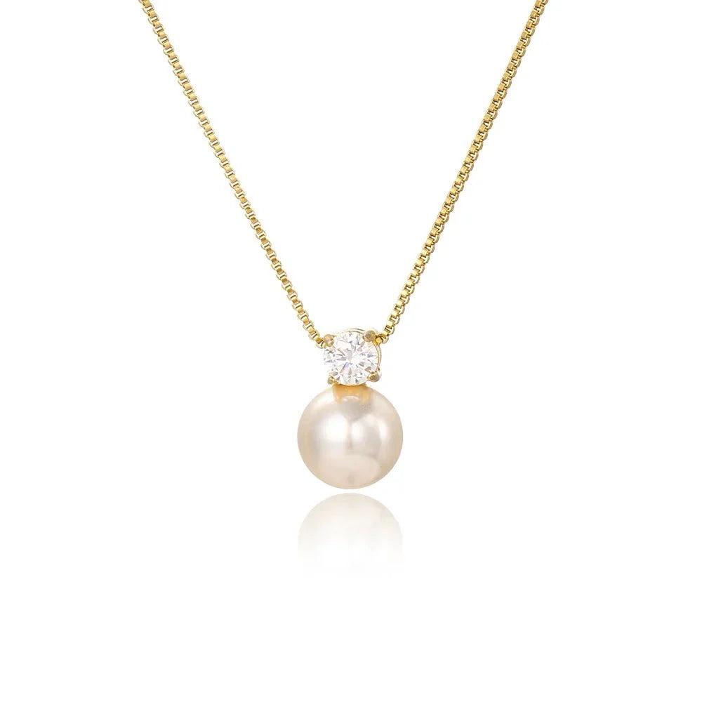 Brehn | Zartes Diamantperlen-Halskette
