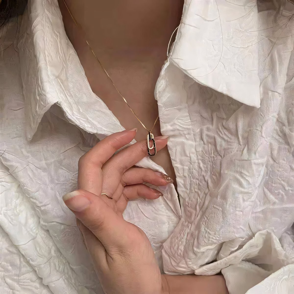 Brehn | Zartes Forever Paperclip Liebes-Halsband