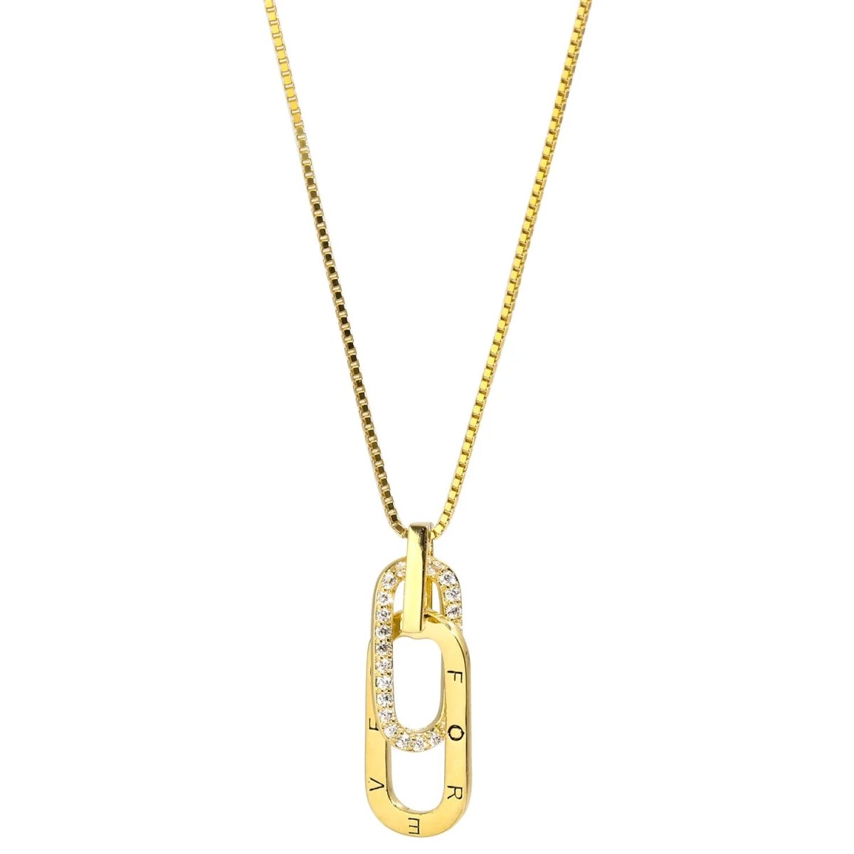 Brehn | Zartes Forever Paperclip Liebes-Halsband