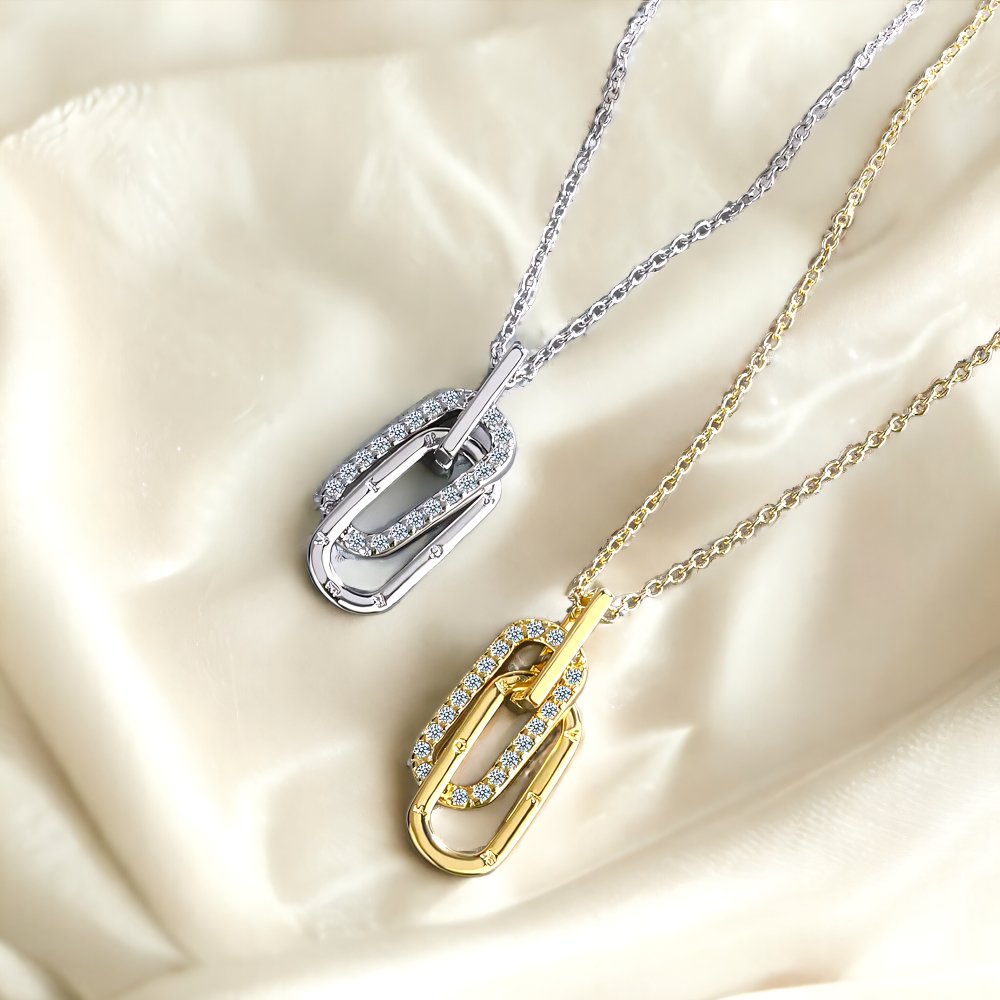 Brehn | Zartes Forever Paperclip Liebes-Halsband