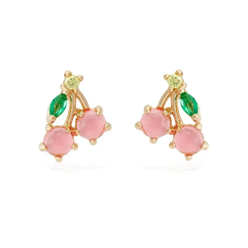 Brehn | Zierliche Obst Hoop & Stud Ohrringe