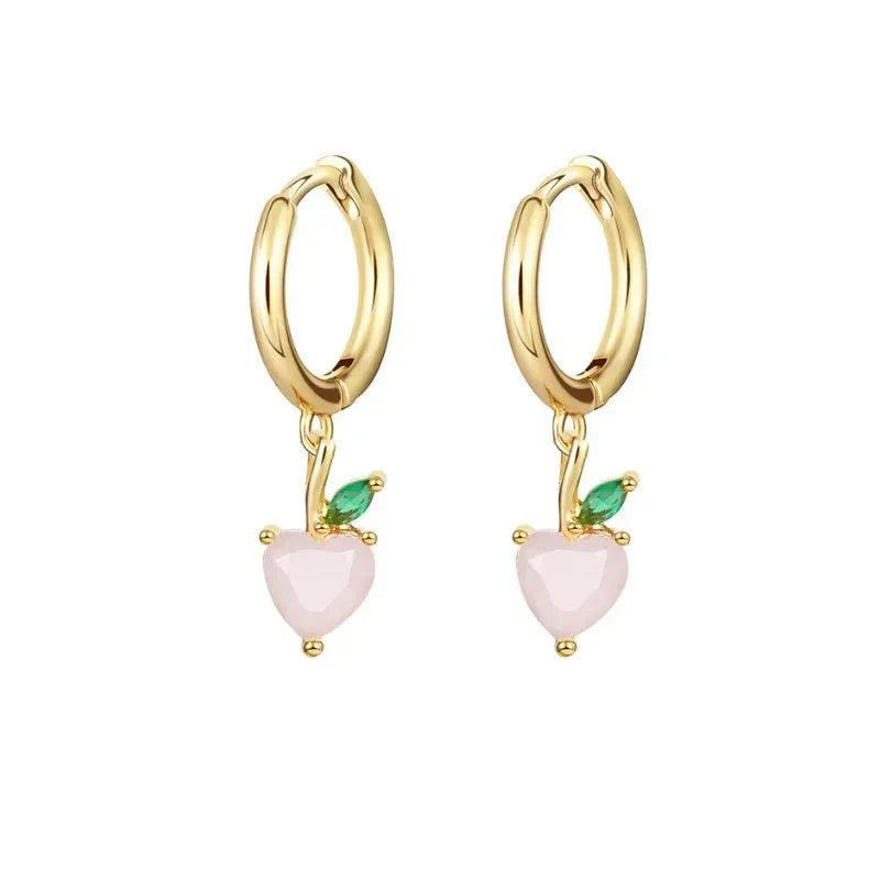 Brehn | Zierliche Obst Hoop & Stud Ohrringe