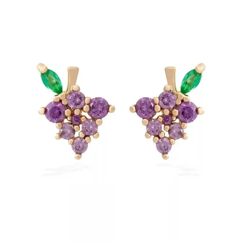 Brehn | Zierliche Obst Hoop & Stud Ohrringe