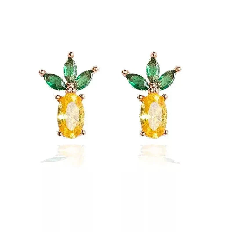 Brehn | Zierliche Obst Hoop & Stud Ohrringe