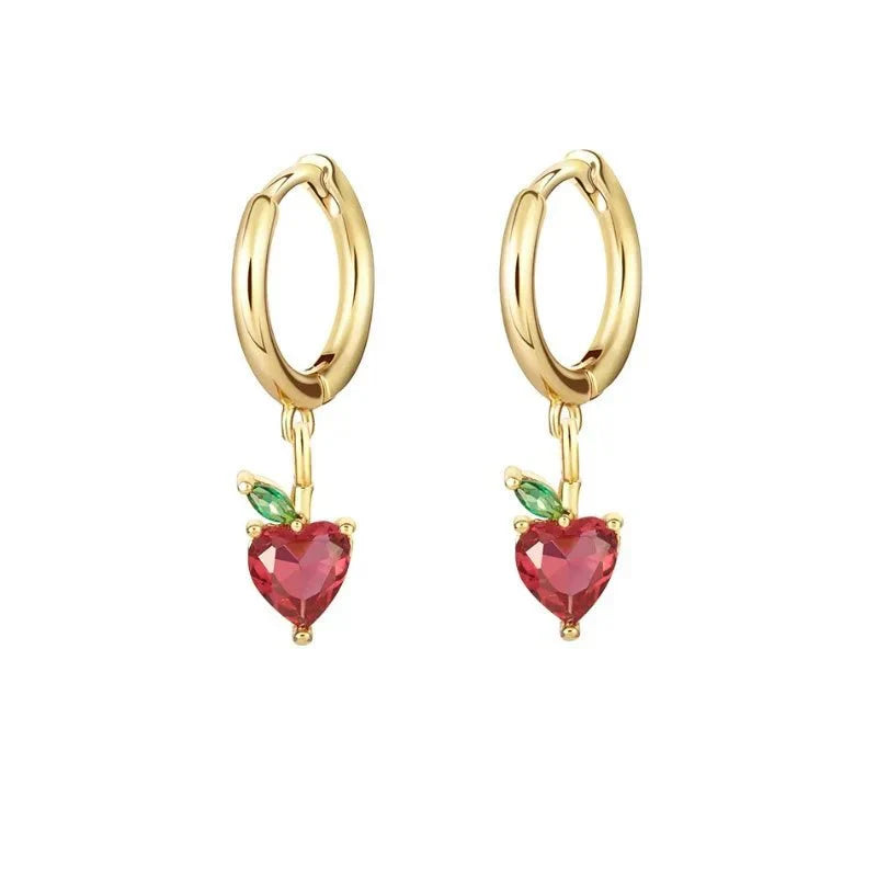 Brehn | Zierliche Obst Hoop & Stud Ohrringe