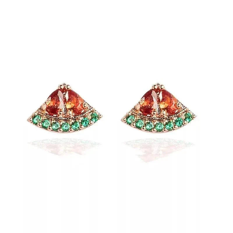 Brehn | Zierliche Obst Hoop & Stud Ohrringe