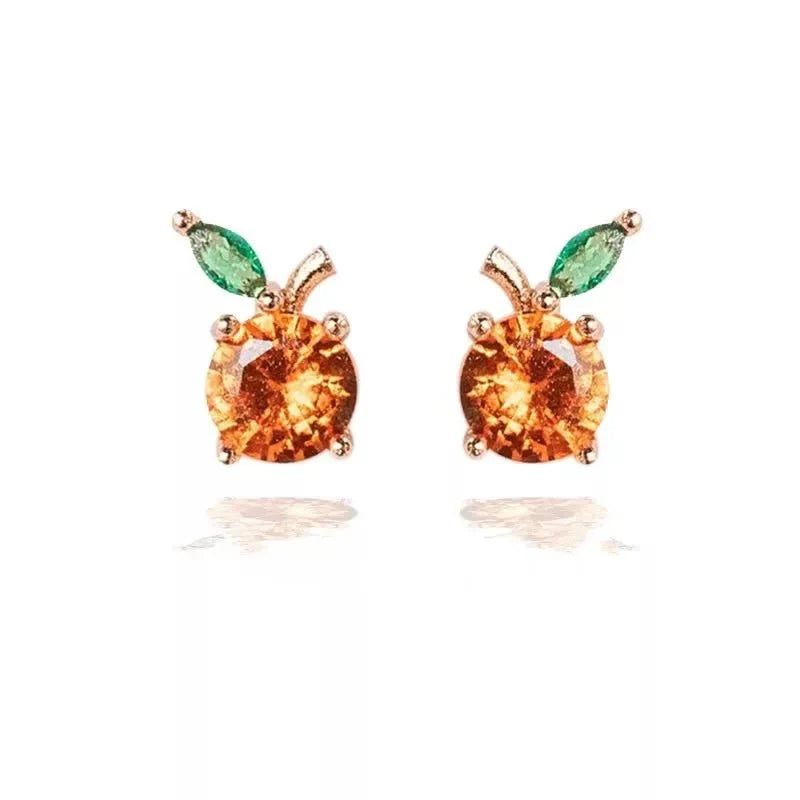 Brehn | Zierliche Obst Hoop & Stud Ohrringe