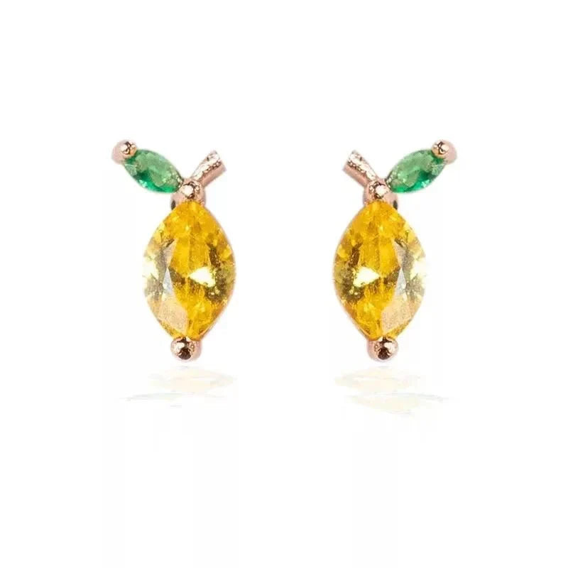 Brehn | Zierliche Obst Hoop & Stud Ohrringe