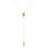 Brehn | Zierliches Lariat Kreuz Rosenkranz Halsband
