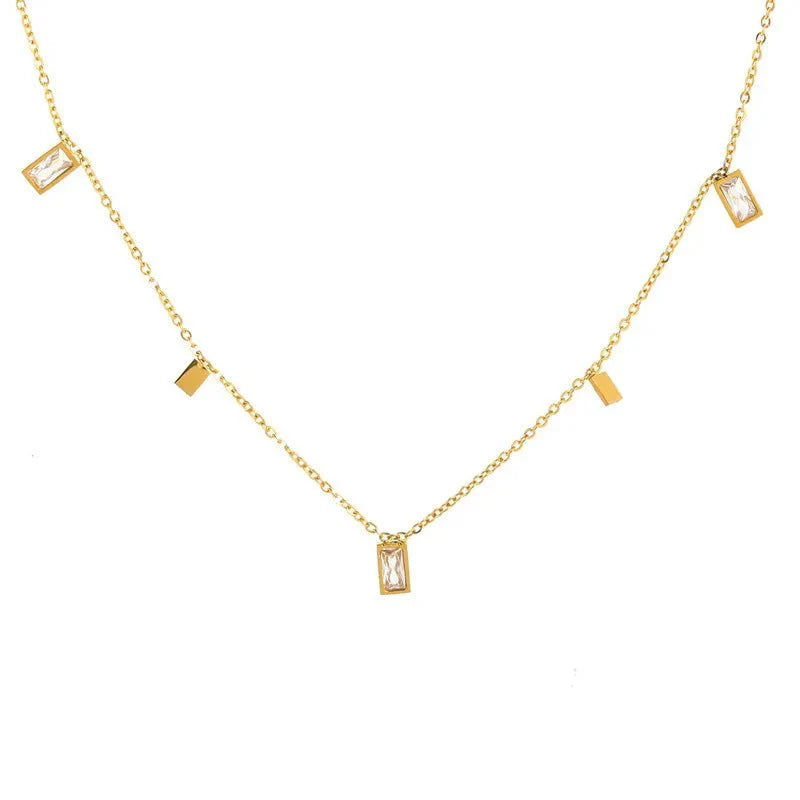Brehn | Zierliches Rechteck-Diamant-Choker