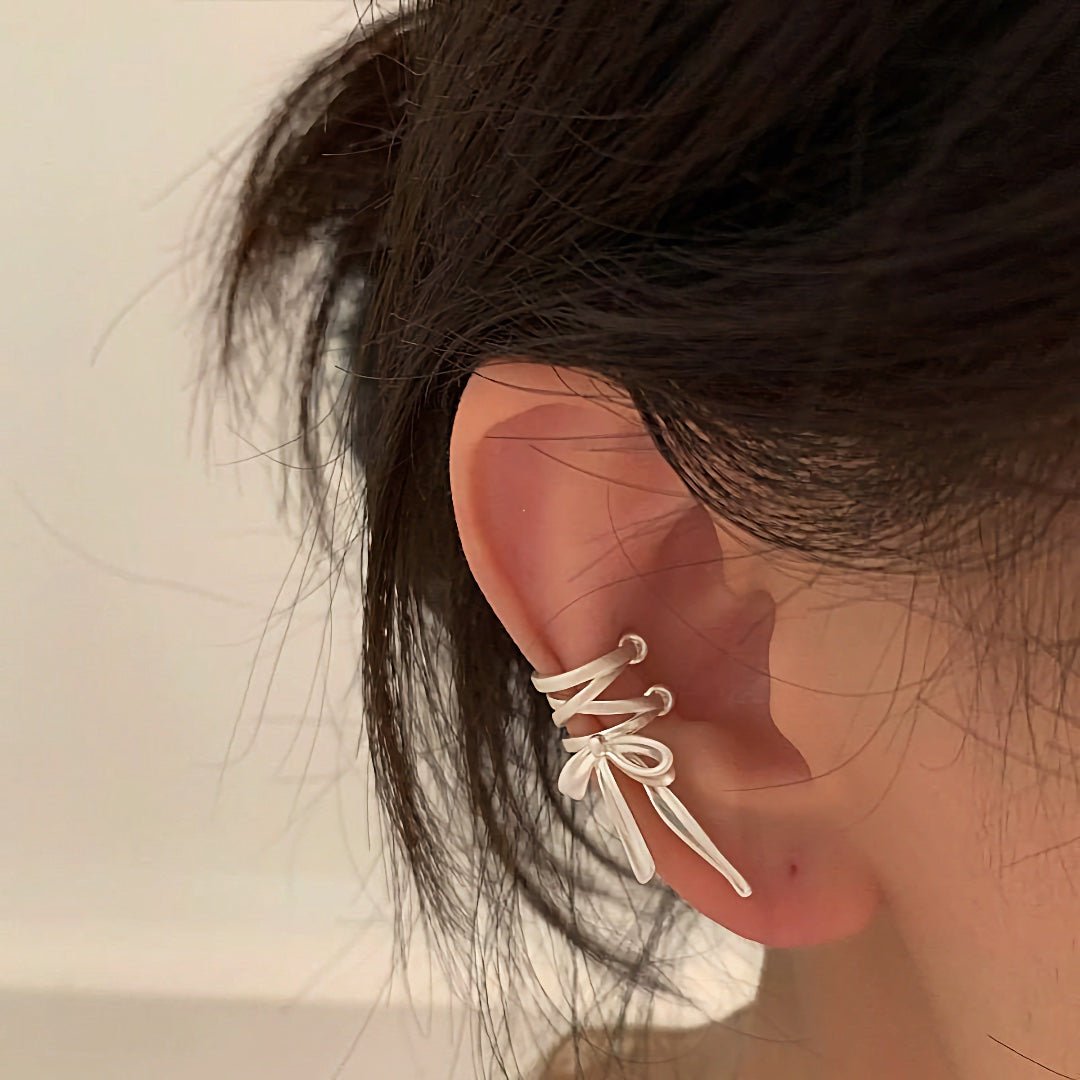 Brehn | Zierliches Band Schleifen Ohr Cuff