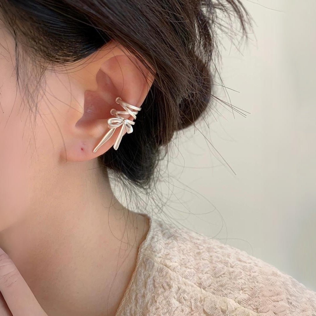 Brehn | Zierliches Band Schleifen Ohr Cuff