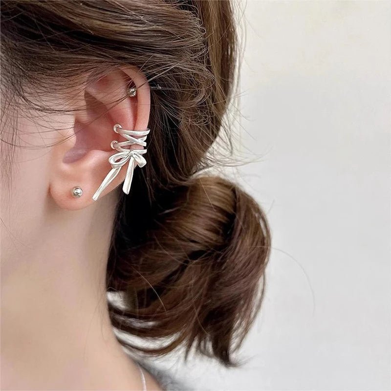 Brehn | Zierliches Band Schleifen Ohr Cuff