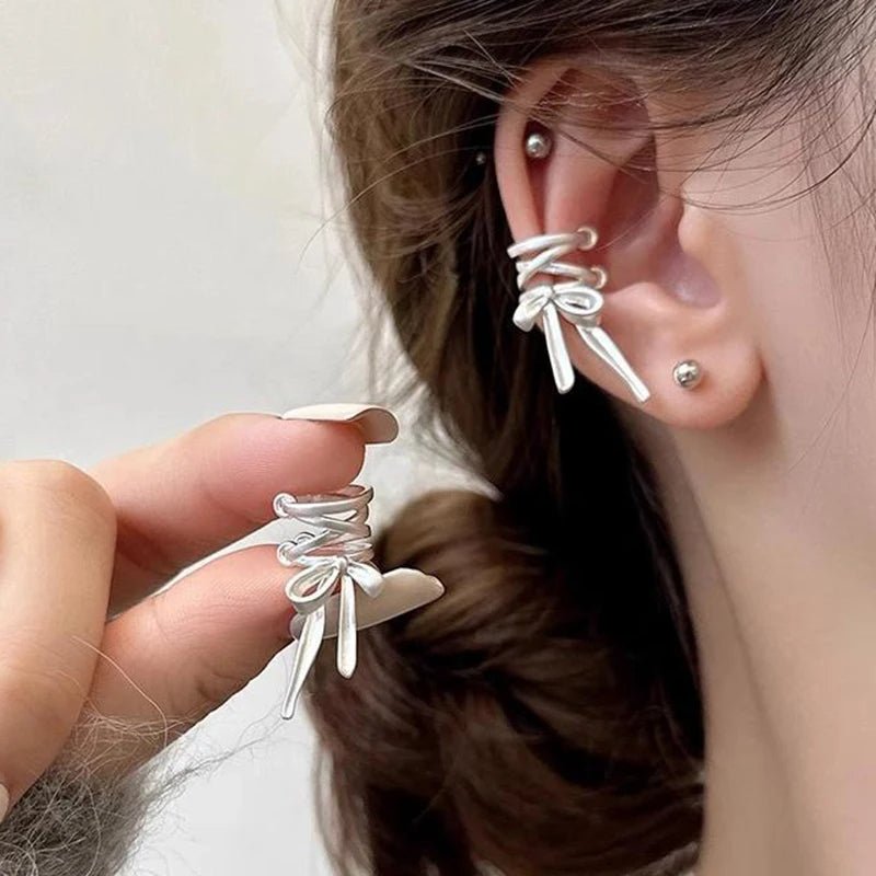 Brehn | Zierliches Band Schleifen Ohr Cuff