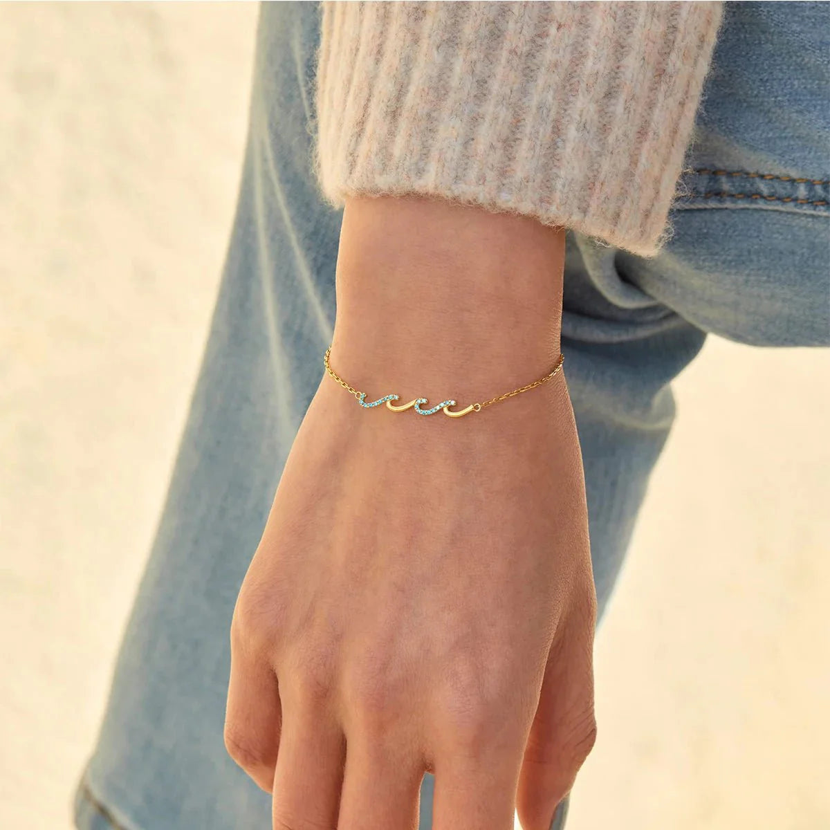 Brehn | Zartes Wellenarmband