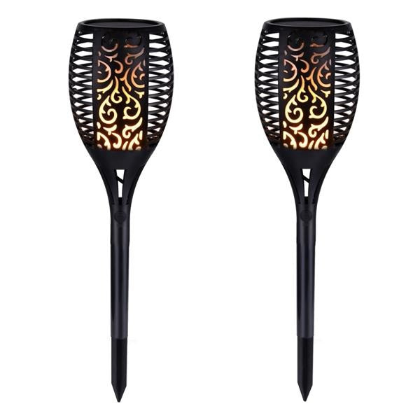 2 PCS Solar LED Taschenlampe Tanzflamme Edition | Brehn