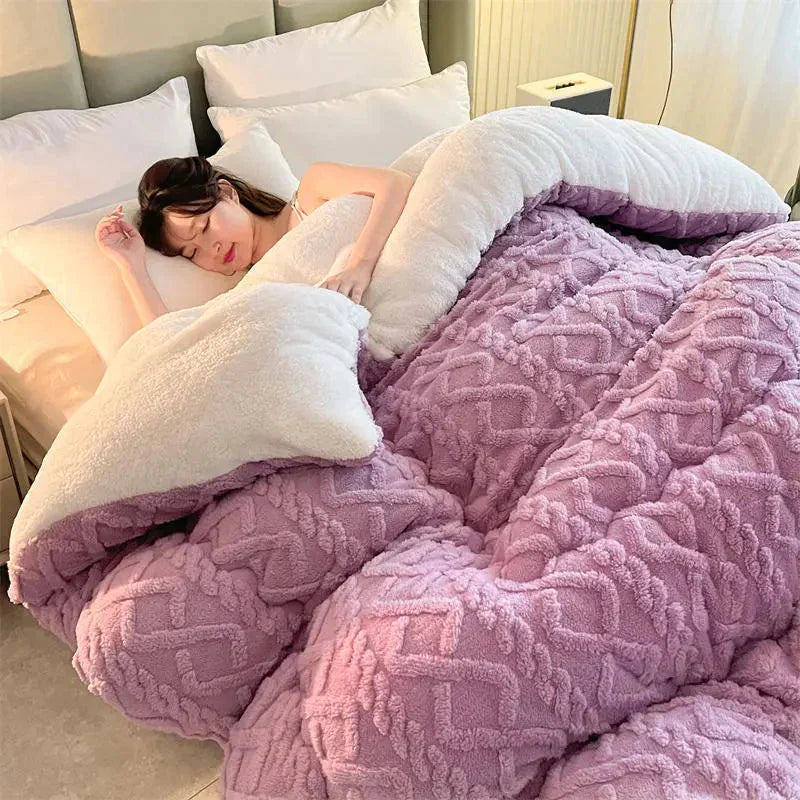 Brehn | SereneSleep Winter Bettbezug - Luxus Kaschmir Fleece Bettdecke für ultimativen Winterkomfort