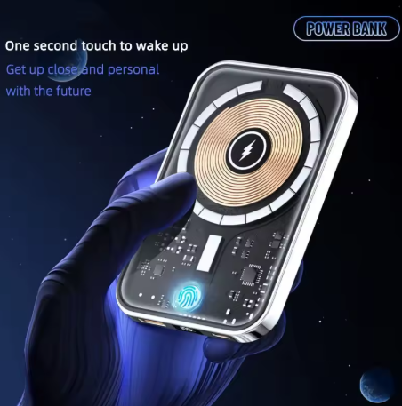 Brehn | Transparente Magnetische Mini Wireless Power Bank