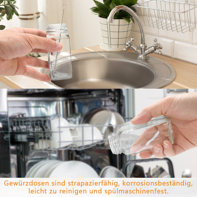 Drehdeckel Gewürzflasche Gewürzkörnerbehälter 12 Stück | Brehn