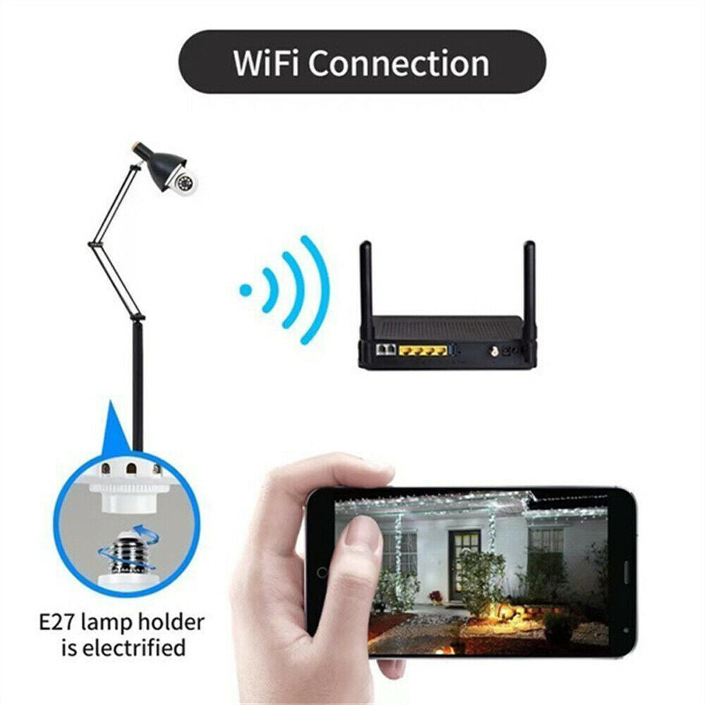 E27 1080P HD WiFi Glühbirne Sicherheitskamera | Brehn