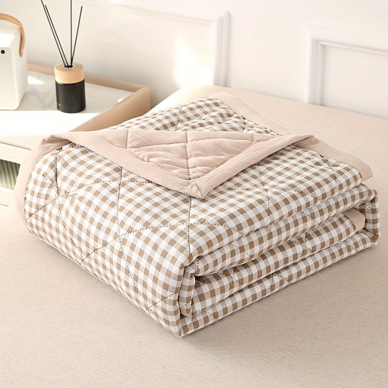 Elegante Preppy Karomuster Sommerdecke für kühle Nächte | Brehn