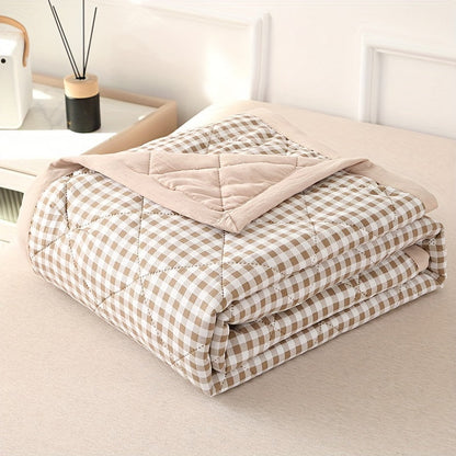 Elegante Preppy Karomuster Sommerdecke für kühle Nächte | Brehn