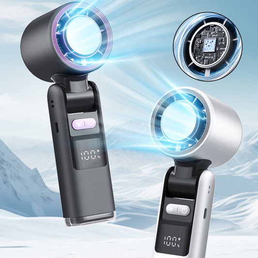 Faltender Mini Handheld Hochgeschwindigkeits-USB-wiederaufladbarer Turbo Ventilator | Brehn