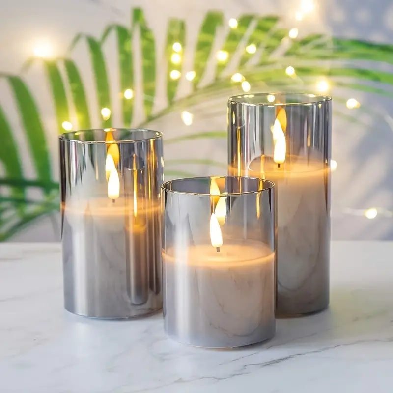 Brehn | LuxeLumen LED Kerzen Set | Elegante LED Kerzen mit Fernbedienung für stimmungsvolle Atmosphäre