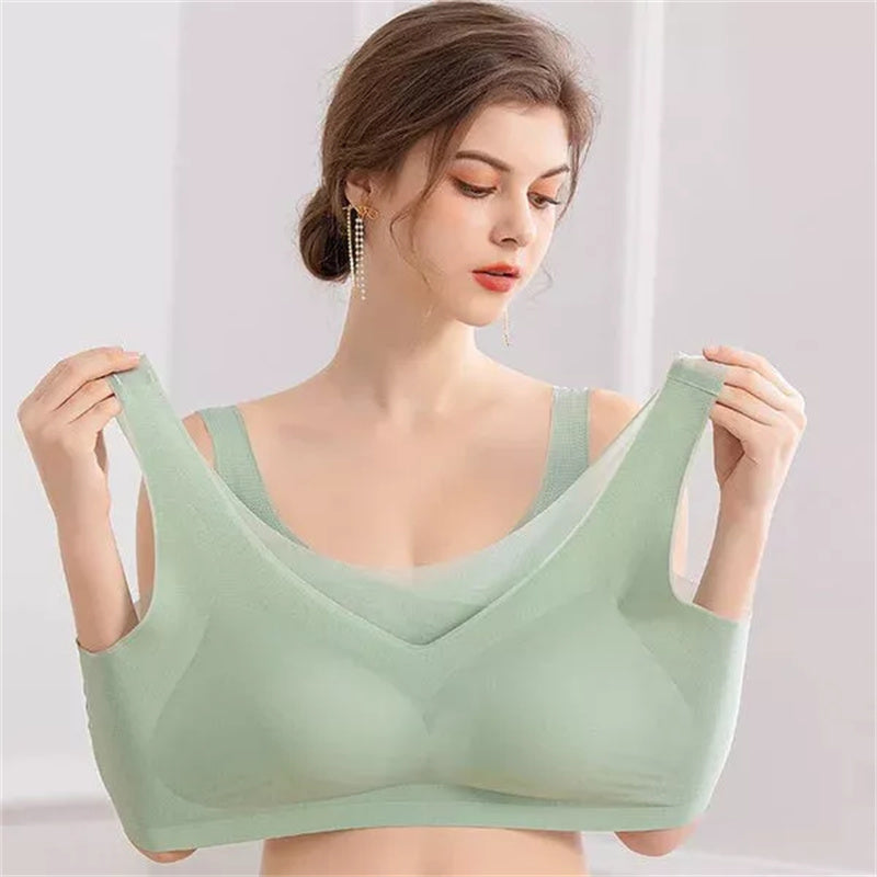 Brehn | Damen Ultra-Dünnes Plus Size Eis Seide Komfort-BH